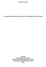 A experiência da história nos artigos de Torres Homem da revista Niterói A experiência da história nos artigos de Torres Homem da revista Niterói