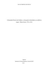 A Irmandade Mercês dos Perdões e a formação de identidades em sodalíciosnegros: Minas Gerais, 1763 a 1810.